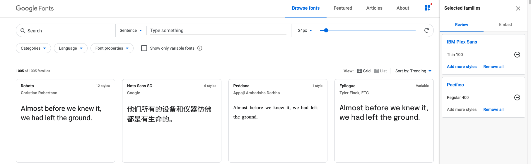 Google Font